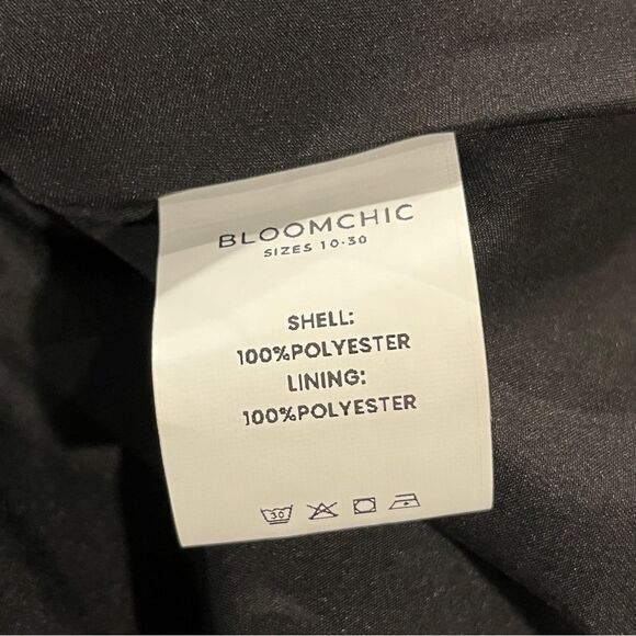 Bloomchick tulip Floral print Black short sleeve peplum Top/blouse - Picture 11 of 13